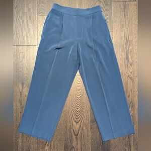 Uniqlo Blue Straight Leg High waisted trousers